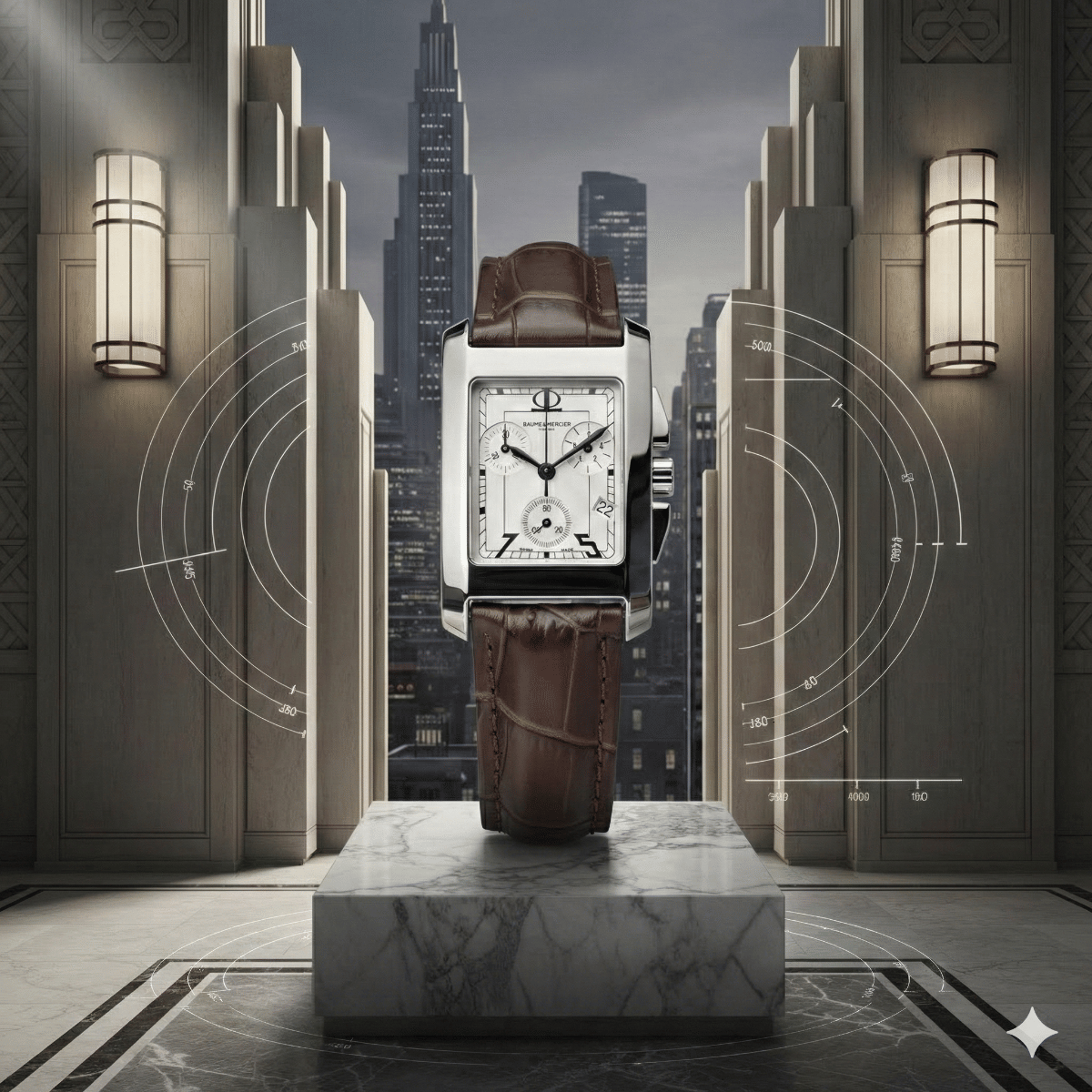 Baume & Mercier Hampton Chronograph 29 MM Quartz Watch