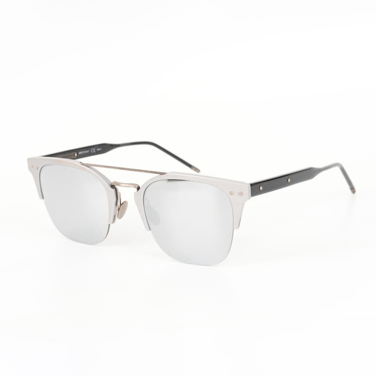Bottega Veneta BV0146S - 003 Gray Unisex Sunglasses-Hover-Image