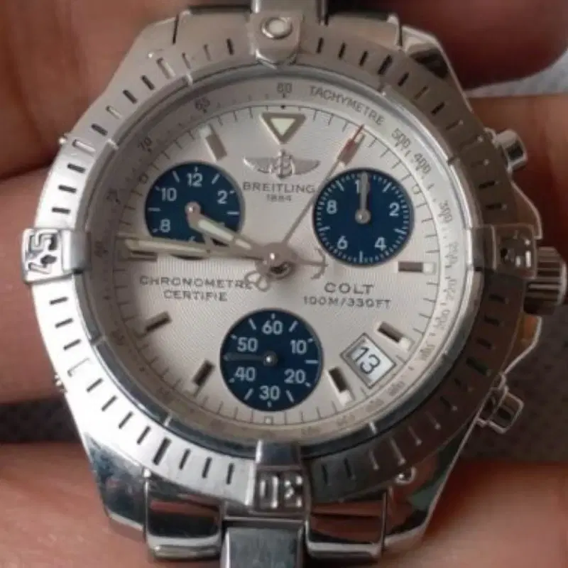 Breitling Colt Ocean Chronograph Steel Quartz Mens Watch A53350