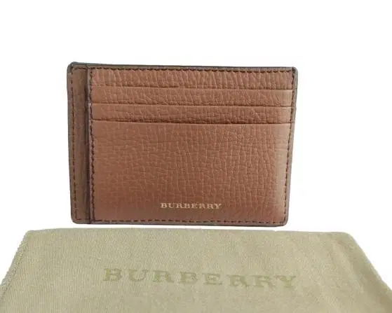 Burberry Men's House Check Grainy Leather Money Clip-Hover-Image