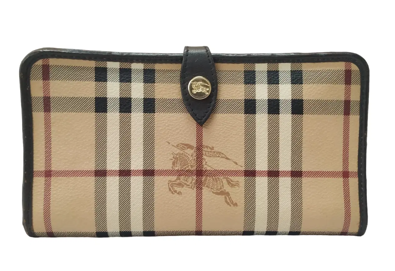 Burberry Haymarket Pimlico Continental Long Wallet