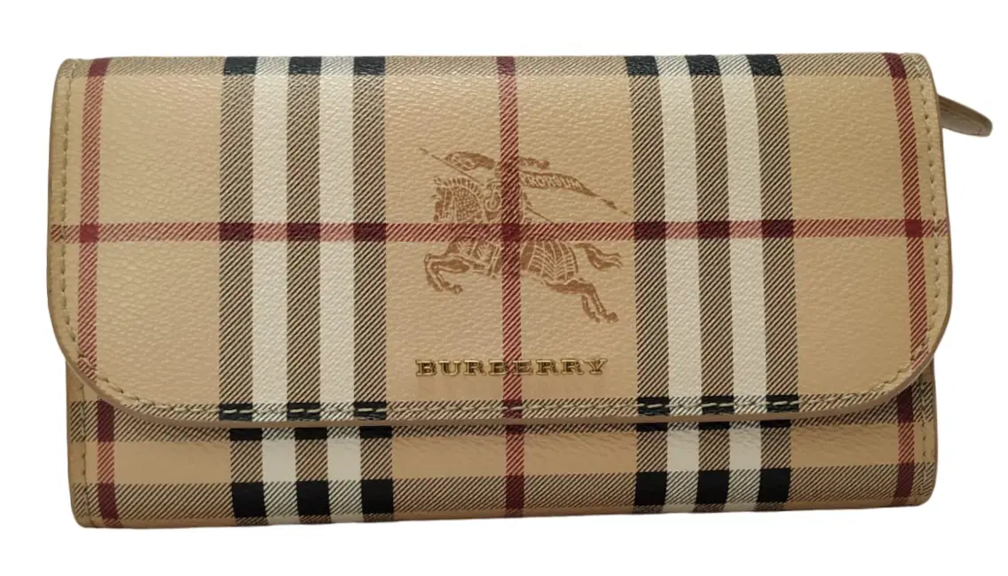 Burberry Henley Haymarket Check Canvas Wallet