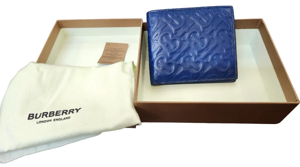 Burberry TB Monogram Embossed Leather Wallet