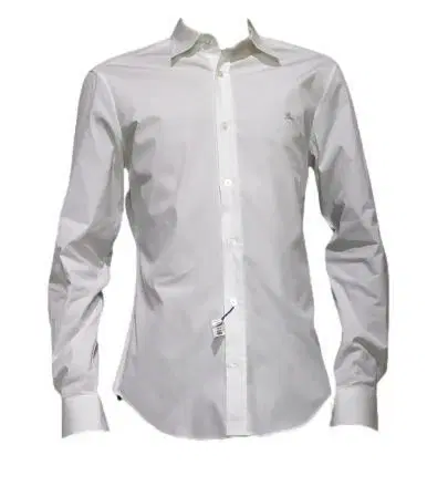 Burberry White Check Shirt