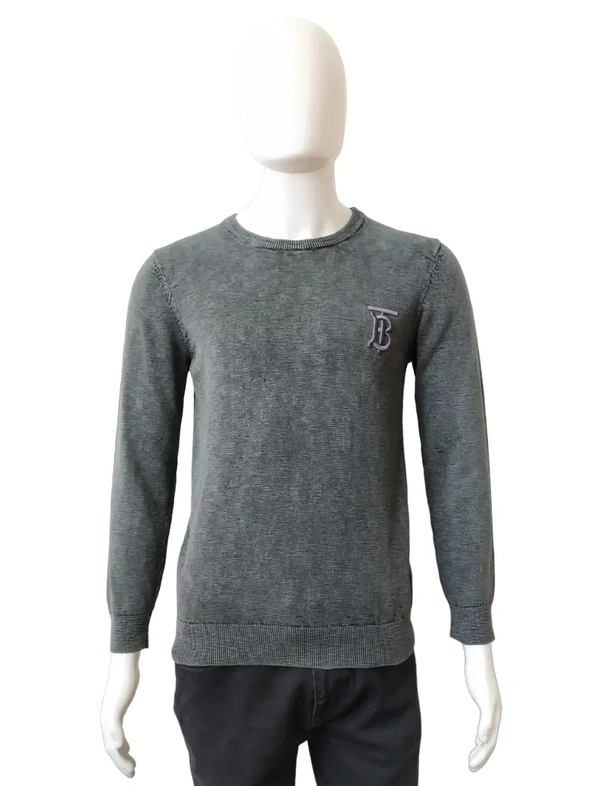 Burberry TB Pattern Sports Gray Sweatshirt