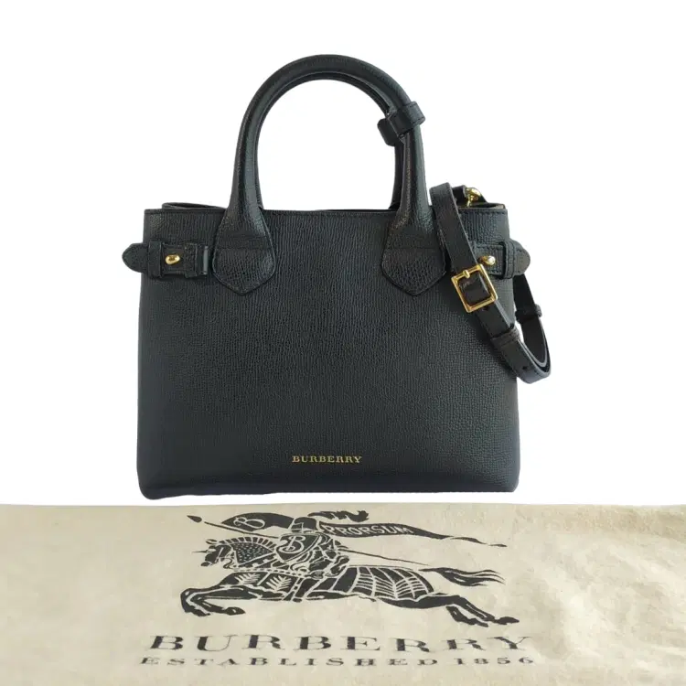 Burberry Banner House Check Small Leather Tote-Hover-Image