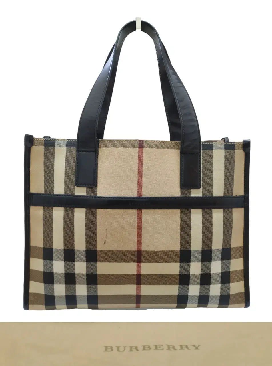 Burberry Nova Check Plaid Tote