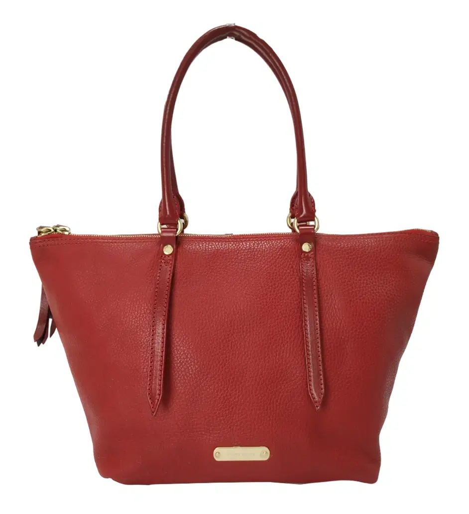 Burberry Red London Grain Salisbury Bag