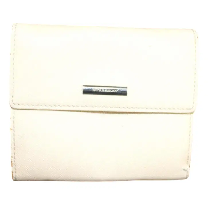 Burberry Beige Patent Leather Wallet-Hover-Image