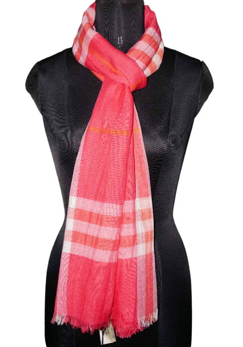 Burberry Silk And Wool Gauze Scarf