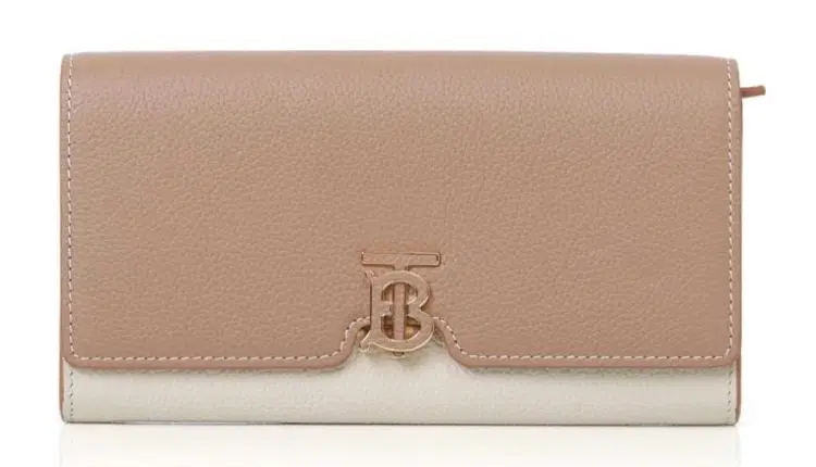 Burberry Tri-tone Grainy Leather TB Continental Wallet-Hover-Image