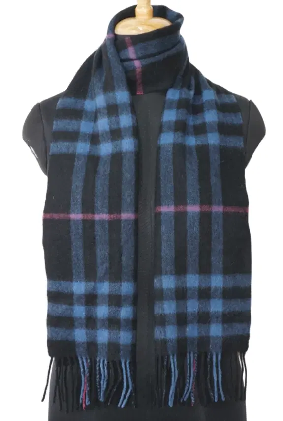 Burberry Nova check Blue Scarf-Hover-Image