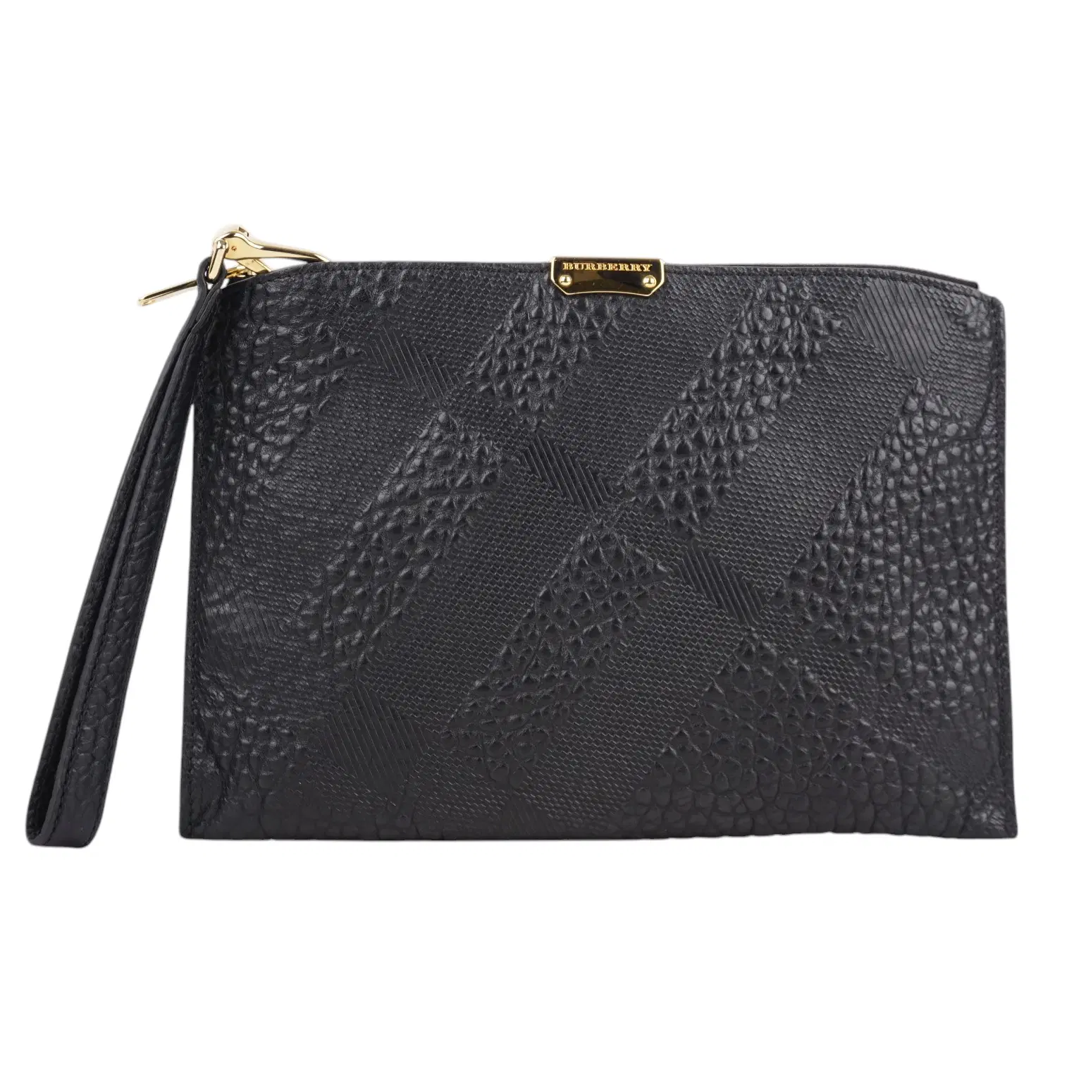 Burberry Peyton Leather Clutch Bag
