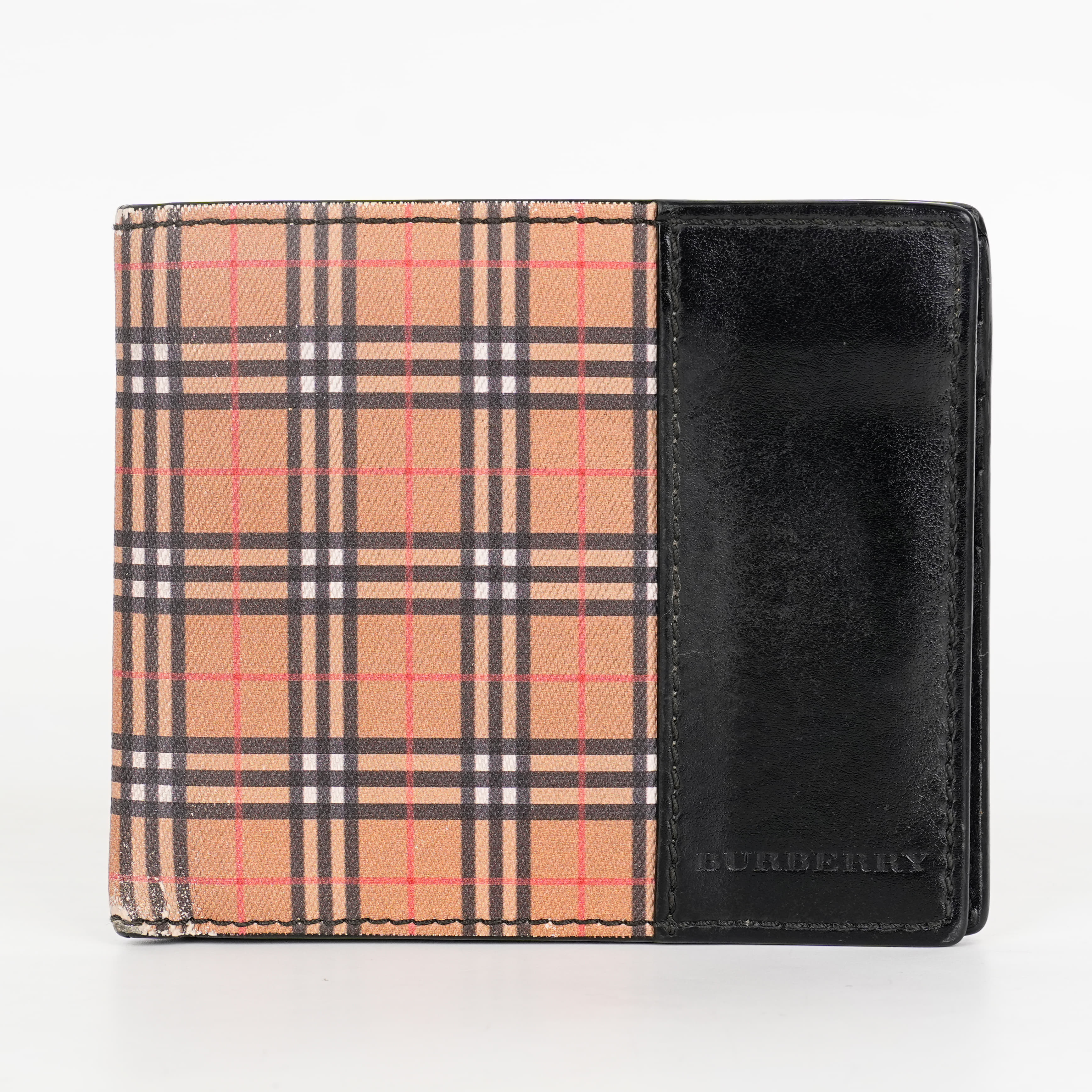 Burberry Bifold Micro Nova Check Grey Wallet