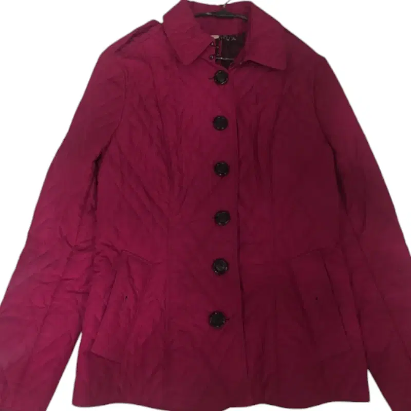Burberry Magenta Pink Quilted Jacket Coat