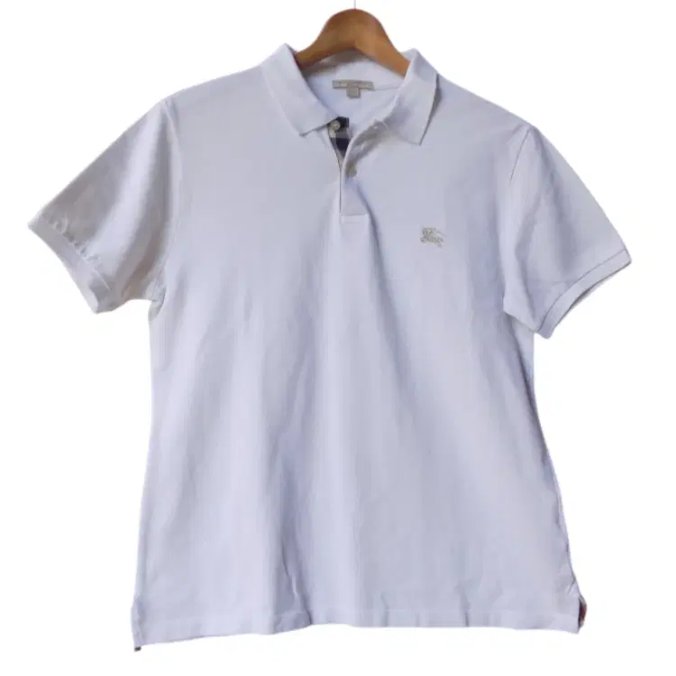 Burberry Brit Polo T- Shirt White Short Sleeves-Hover-Image