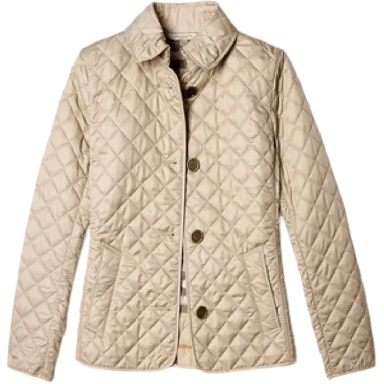 Burberry Beige Quilted Jacket-Hover-Image