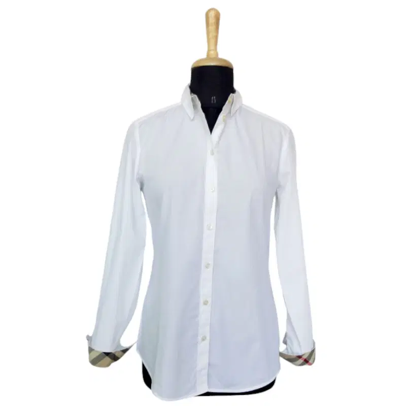 Burberry Women's Check White Shirt