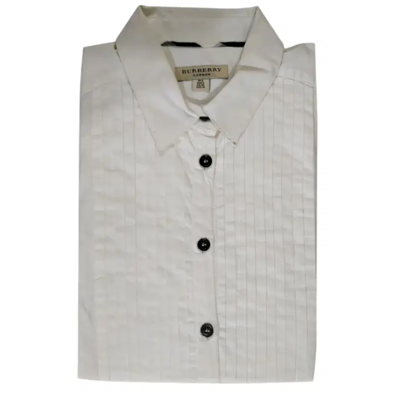Burberry London Button down White Pattern Shirt