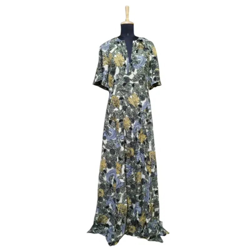 Burberry Beasts Print Deep V-neck Dress