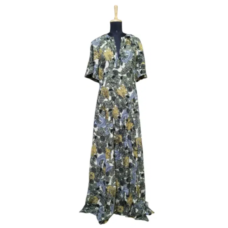 Burberry Beasts Print Deep V-neck Dress-Hover-Image
