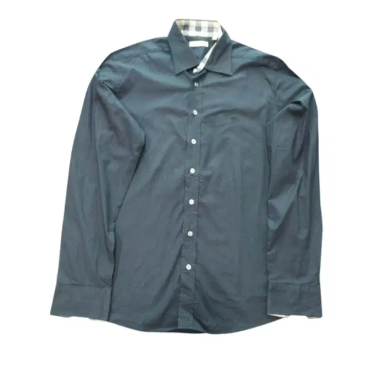 Burberry Black Button Down Mens Shirt-Hover-Image