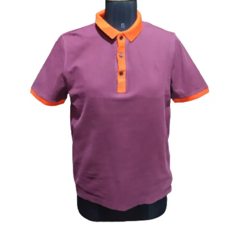 Burberry Burgundy Marlowe Polo Tshirt