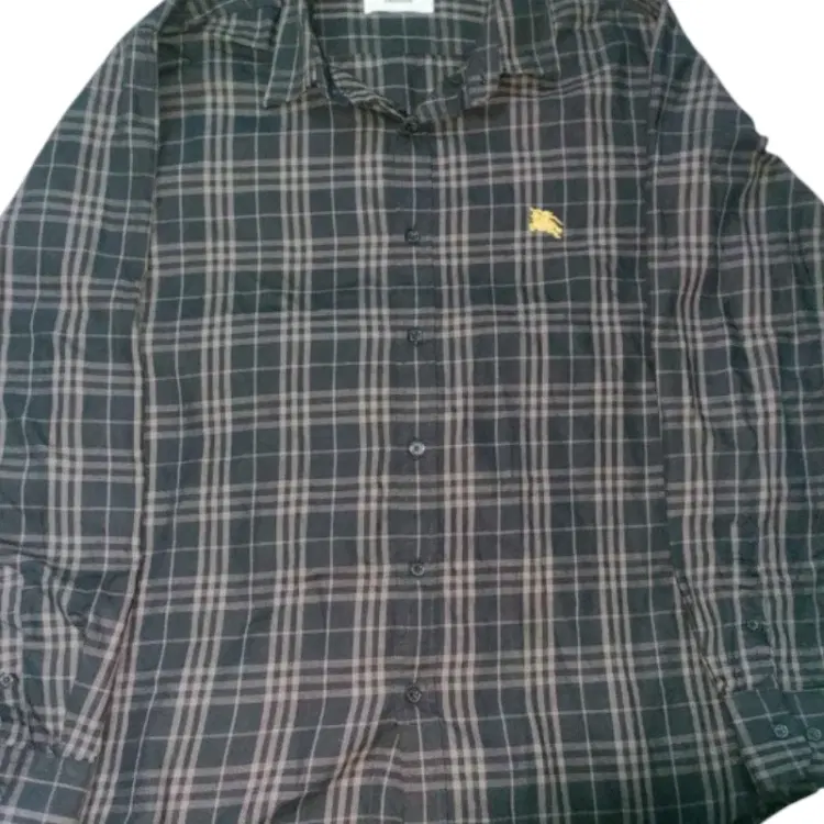 Burberry London Black Cotton Shirt-Hover-Image