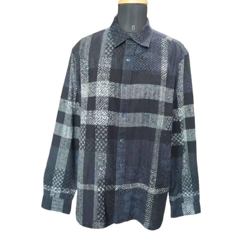 Burberry Black Pattern Check Shirt