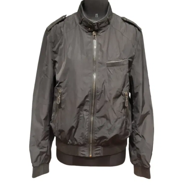 Burberry Black Polyester Front Zip Jackets-Hover-Image