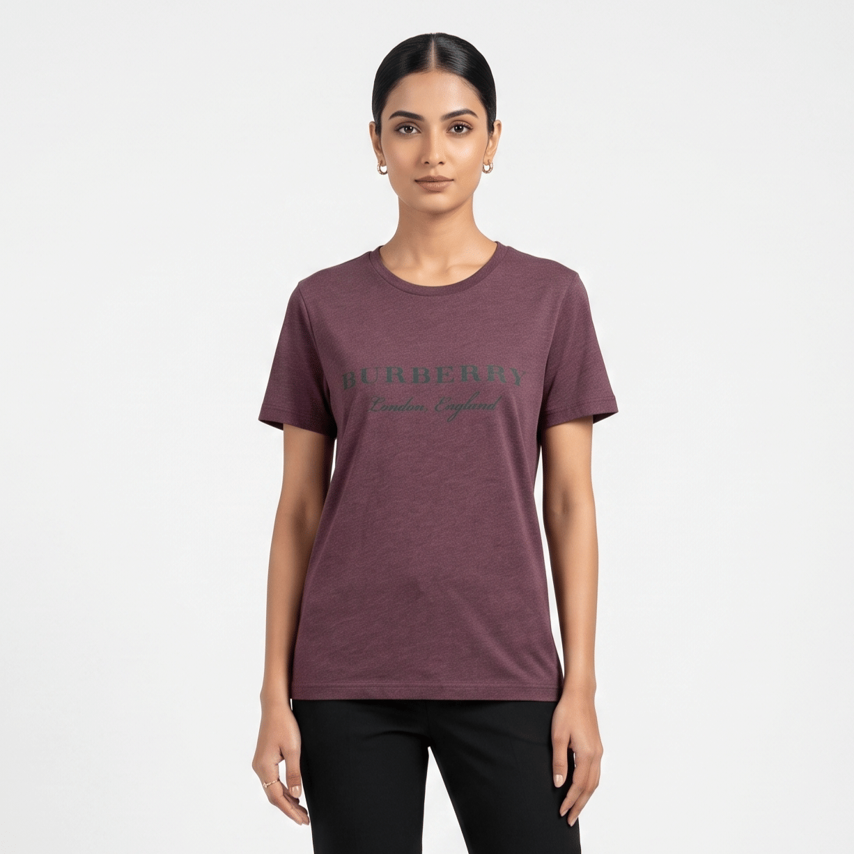 Size XS - Burberry Burgundy T-shirt
