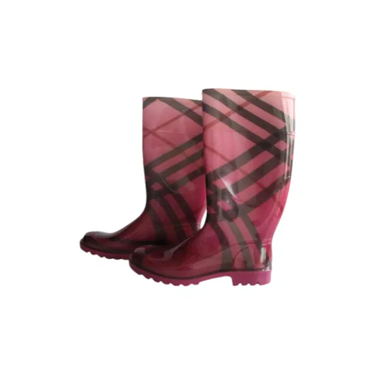 Burberry Pink Wellington Rain Boots | Luxepolis.com-Hover-Image