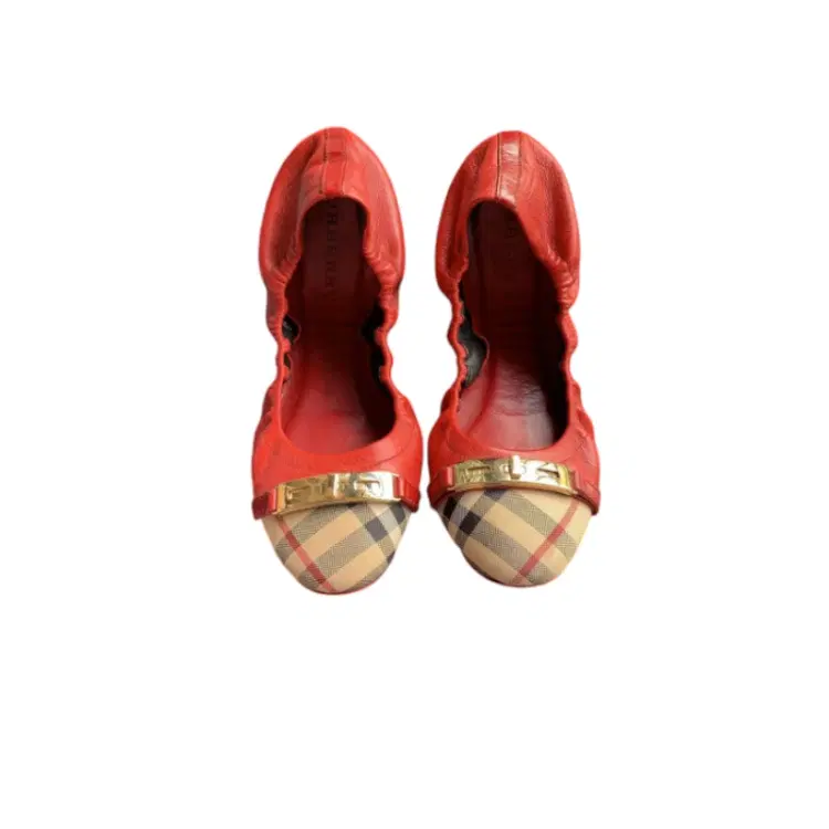Burberry Drayton Twistlock Captoe Packable Ballerina Flats-Hover-Image