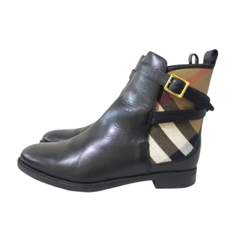 Burberry Richardson Bridle House Nova Check Flat Ankle Boots