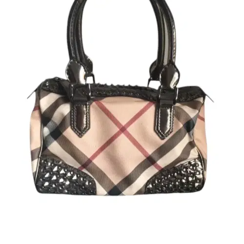 Burberry Nova Check Star Studded Bowler Bag-Hover-Image