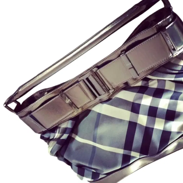 Burberry Grey Check Bag-Hover-Image