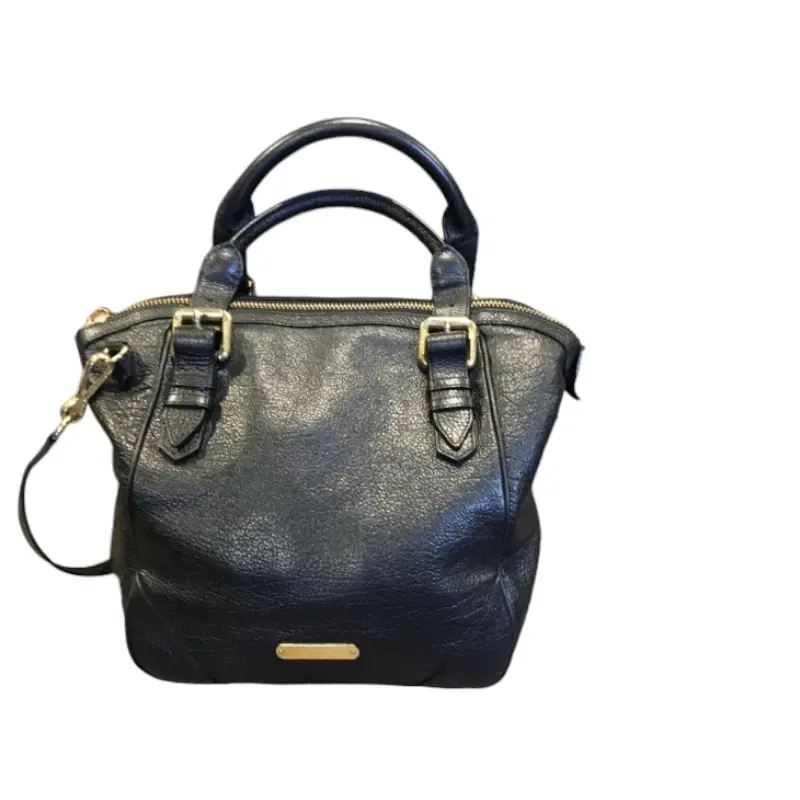 Burberry Silver/Grey Top Handle Satchel Bag