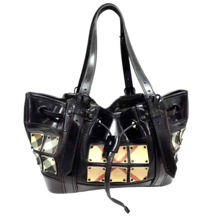 BURBERRY Warrior Supernova Check Black Bag-Hover-Image