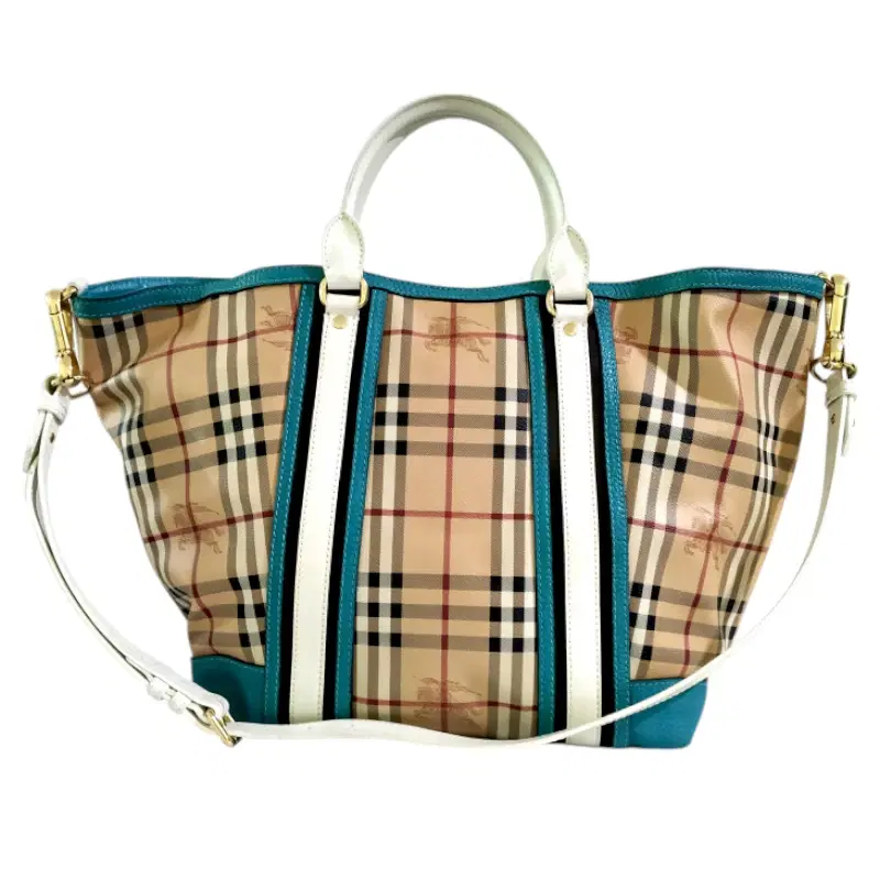 Burberry Haymarket Check Coated Canvas Tote