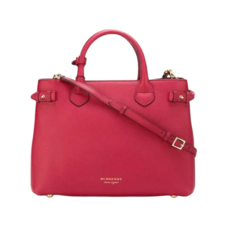 Burberry Medium Banner House Check Leather Tote-Hover-Image