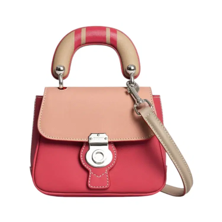 Burberry Mini Dk88 Top Handle Bag With Geometric Print-Hover-Image