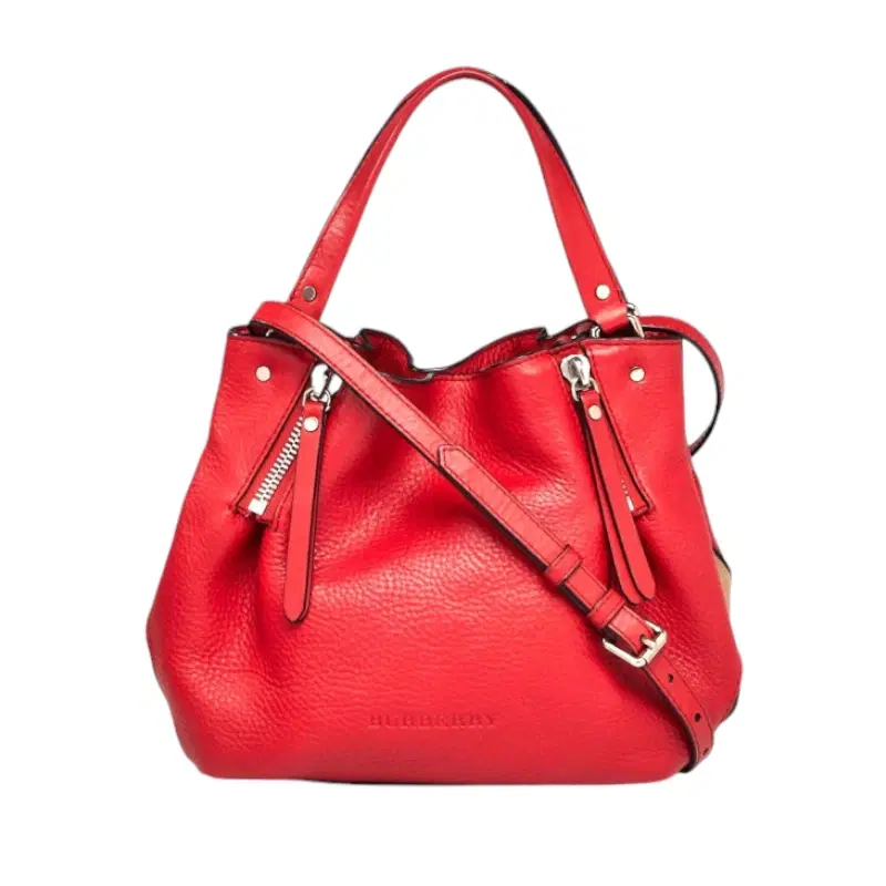 Burberry House Check Maidstone Leather Shoulder Bag