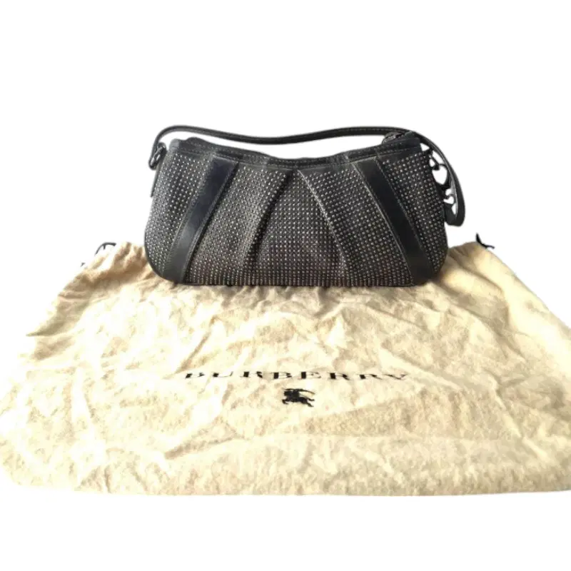 Burberry Prorsum Studded Black Leather Bag