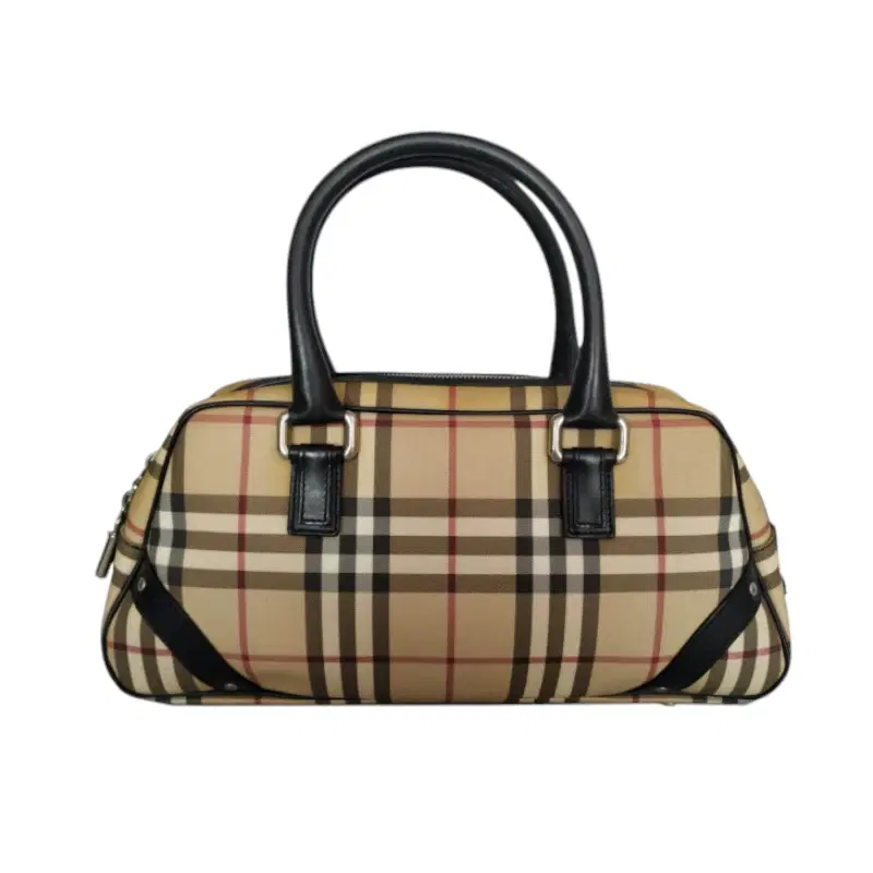 Burberry London T-05-02 Nova Check Small Boston Bag