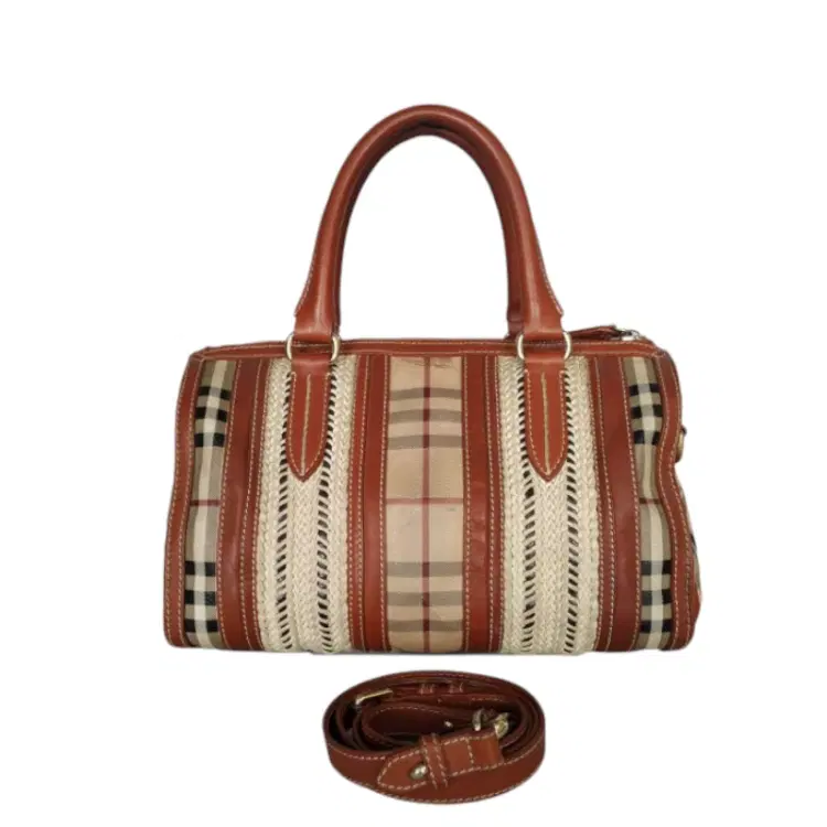 Burberry Haymarket Rope Medium Alchester Satchel-Hover-Image
