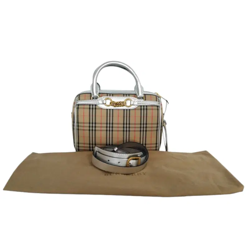 Burberry Small 1983 Check Link Bowling Bag