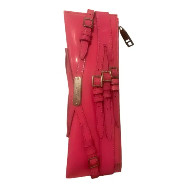 Burberry Patent Leather Bridle Elongated Clutch-Hover-Image