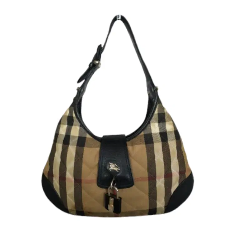 Burberry Nova Check Quilted Brook Hobo Bag-Hover-Image