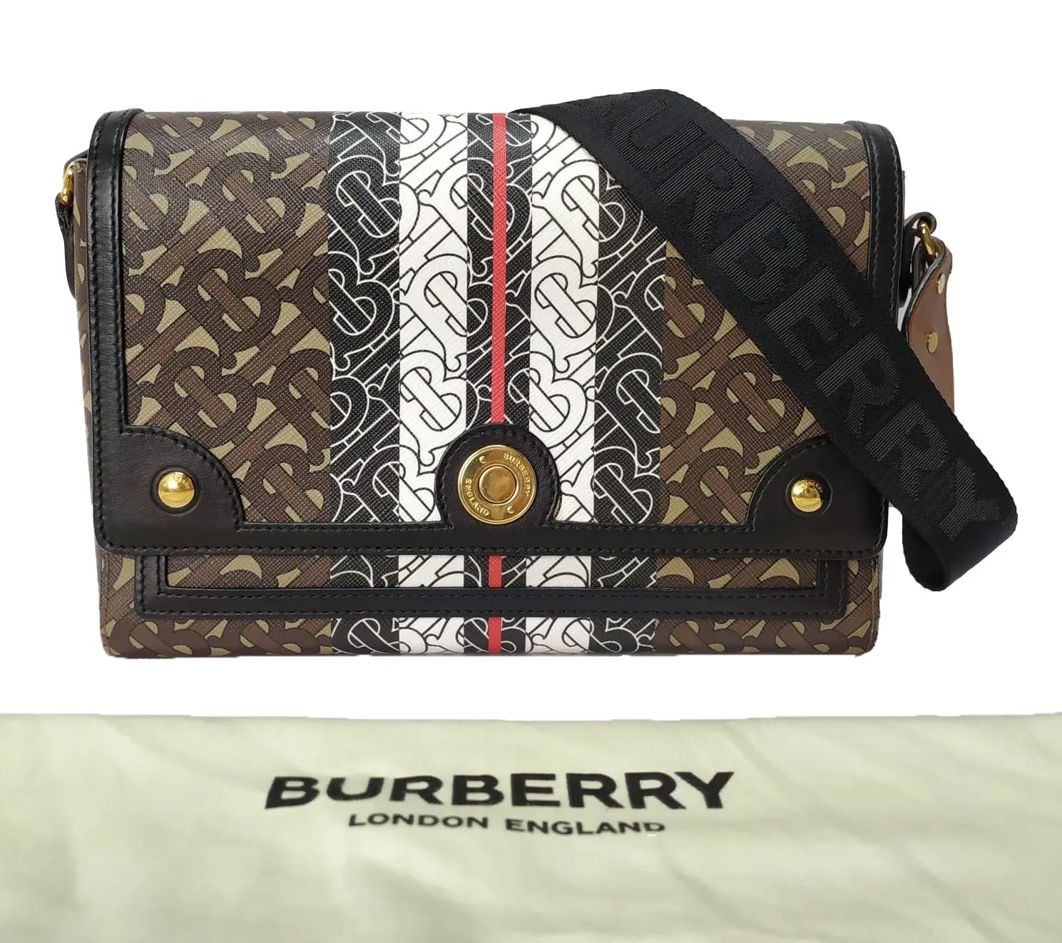 Burberry TB Monogram Stripe Note Crossbody Bag