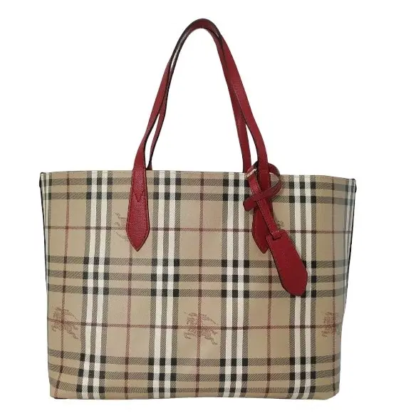 Burberry Haymarket Reversible Tote Bag